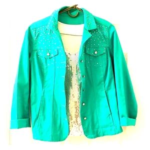 Shirt Jacket w/ Tank Top